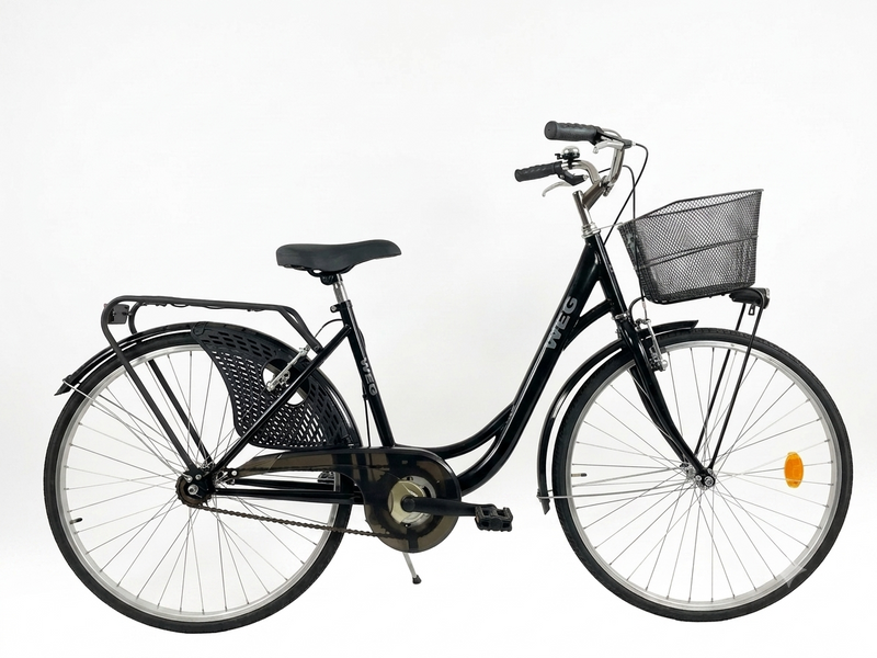 Carica immagine in Galleria Viewer, BICI CITTA' DONNA MONOTUBO ACCIAIO 1V 26'' NERO USATO-REVISIONATO