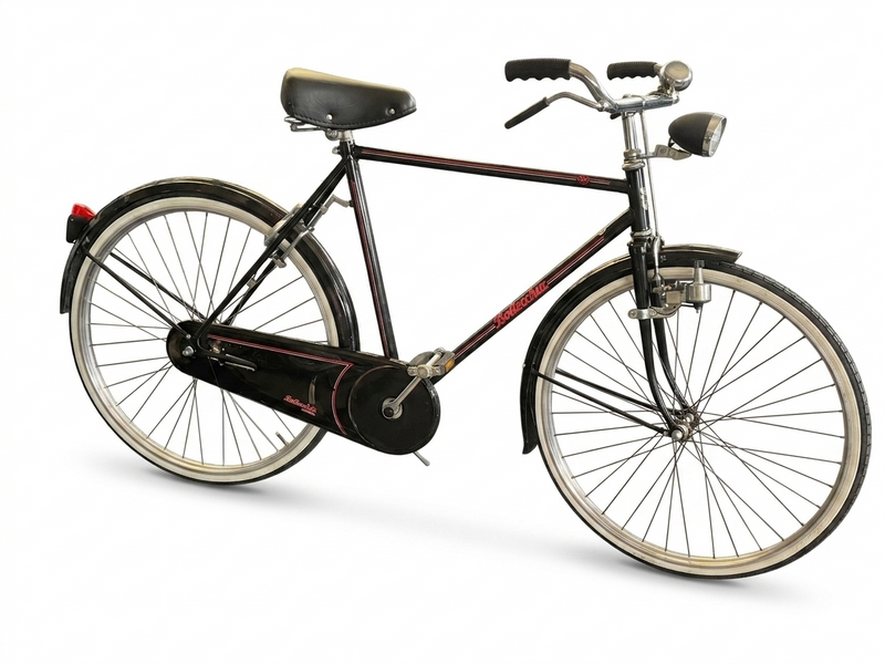 Carica immagine in Galleria Viewer, BOTTECCHIA BICI UOMO CITTA' BACCHETTA TG.M NERO USATO-REVISIONATO