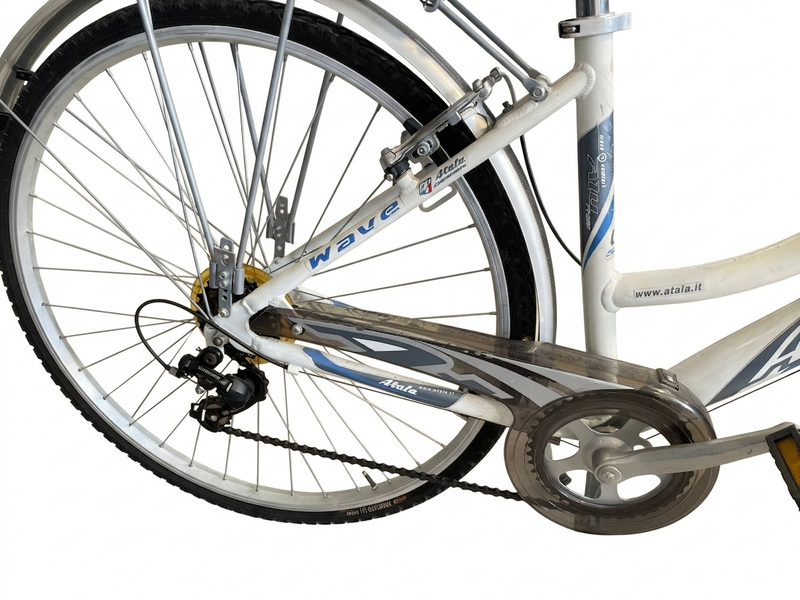 Carica immagine in Galleria Viewer, ATALA WAVE CITY BIKE DONNA ALLUMINIO 6V TG S BIANCO-BLU USATO IN CONTO-VENDITA