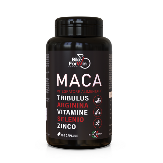 BIKEFORWIN INTEGRATORE MACA NERA E TRIBULUS TERRESTRIS 120 Capsule
