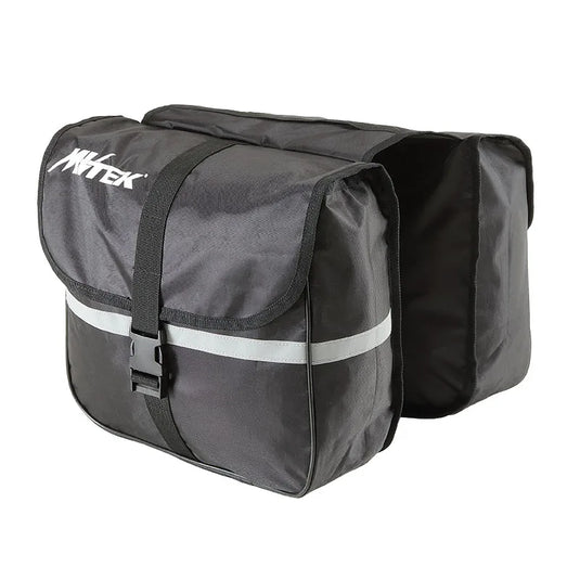 Borsa a Bisaccia FUTURA MAXI 35x30x12cm city-trekking grigio-nero a bande riflettenti