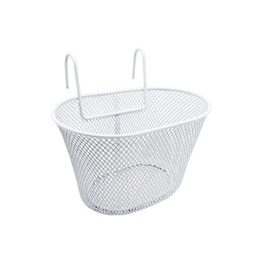Cestino Bici Junior in Acciaio Bianco