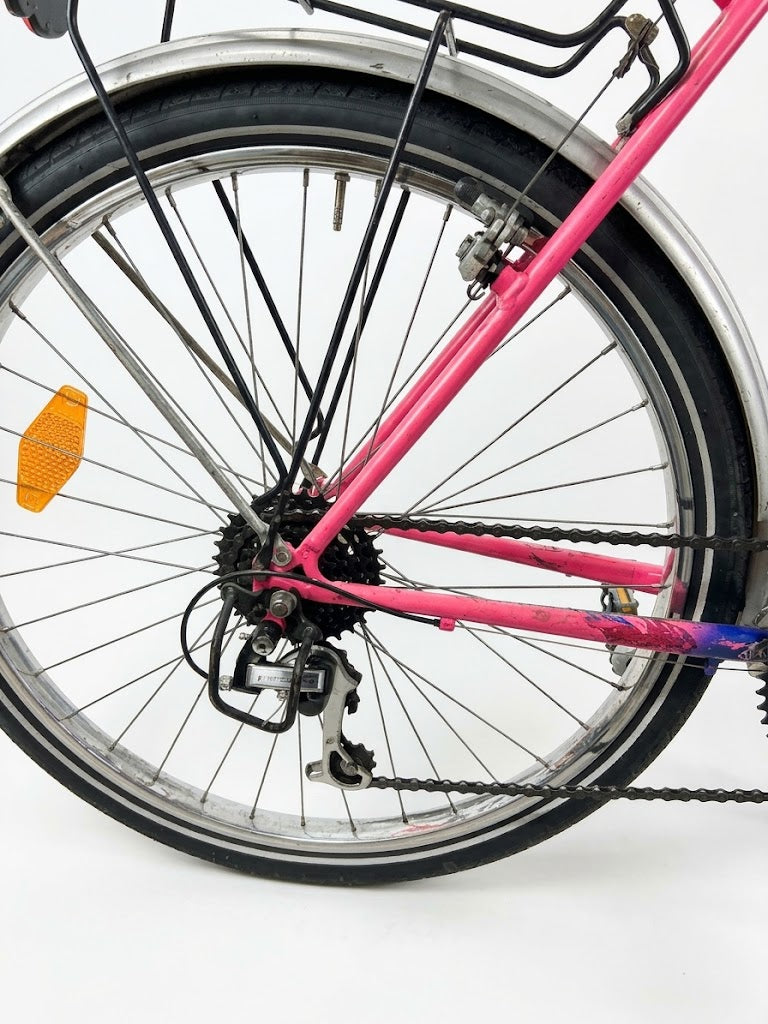 Carica immagine in Galleria Viewer, ATALA MTB UP 1 bici city-trekking 26" blu-rosa taglia M USATO IN CONTO-VENDITA
