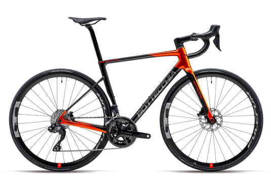 BOTTECCHIA BICICLETTA DA STRADA 8AVIO ULTIMATE SHIMANO 105 24s DISK TAGLIA 52 ROSSO- NERO