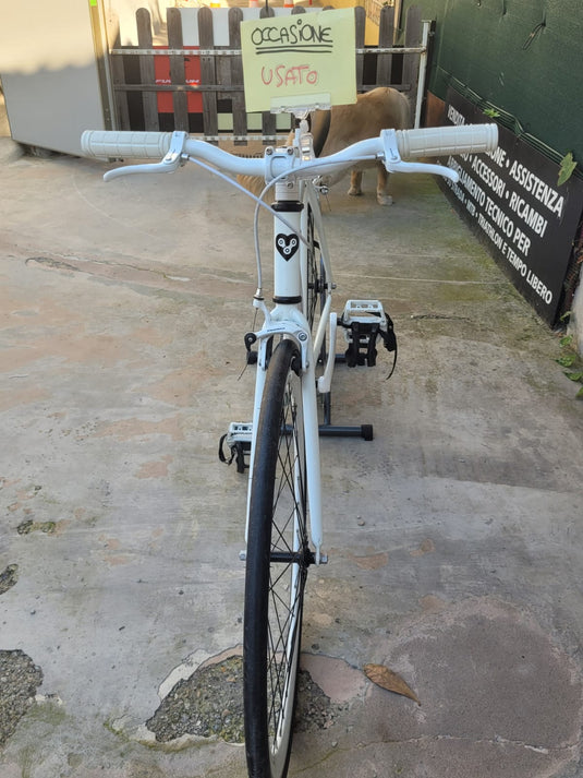 BONVELO FIXIE BIKE IN ALLUMINIO BIANCO TAGLIA 50 USATO IN CONTO-VENDITA