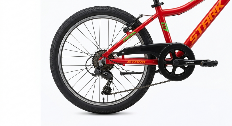 Load image into Gallery viewer, CASADEI STARK MTB 18" FORCELLA RIGIDA ARANCIO-NERO-VERDE TG 34
