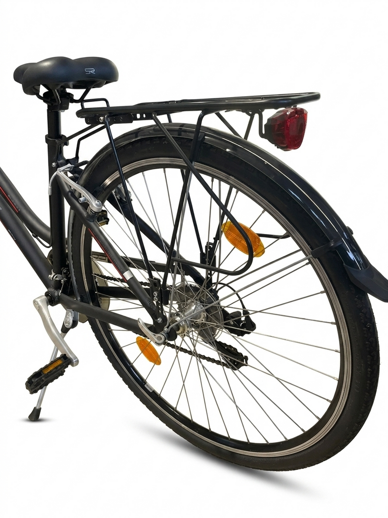 Carica immagine in Galleria Viewer, BIANCHI SPILLO CITY BIKE DONNA ALLUMINIO 3X7V TG S NERO OPACO KM0 USATO IN CONTO-VENDITA
