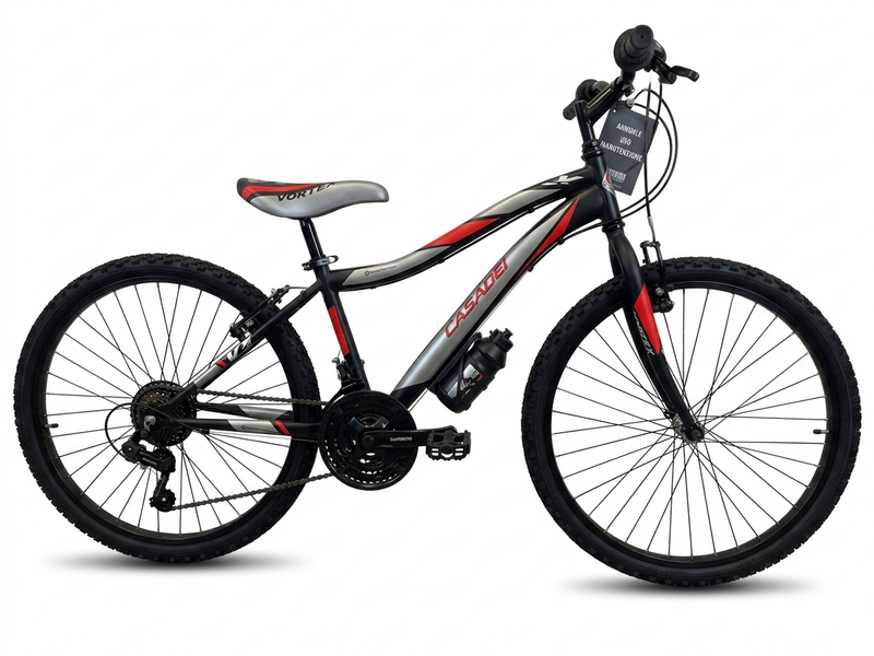 Carica immagine in Galleria Viewer, CASADEI VORTEX MTB BAMBINO 24"X1.95 NERO/ROSSO/ARGENTO
