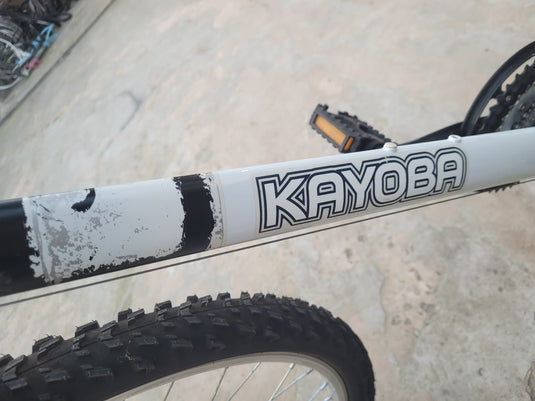 KAYOBA BREAKER MTB HARDTAIL ENTRY-LEVEL 26" IN ACCIAIO 21V TAGLIA M BIANCO-ARGENTO USATO-REVISIONATO IN CONTO-VENDITA