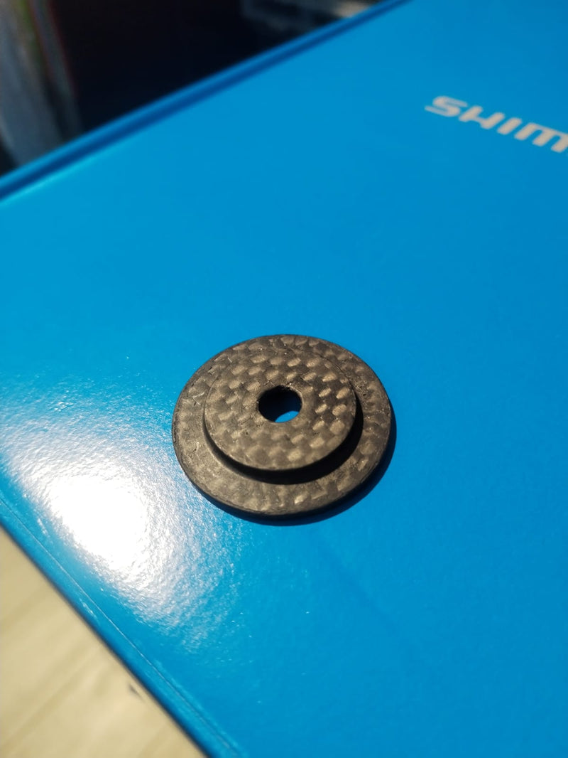 Carica immagine in Galleria Viewer, SET TAPPO CARBON + VITE IN ERGAL ULTRALIGHT PER SERIE DI STERZO A-HEAD SET
