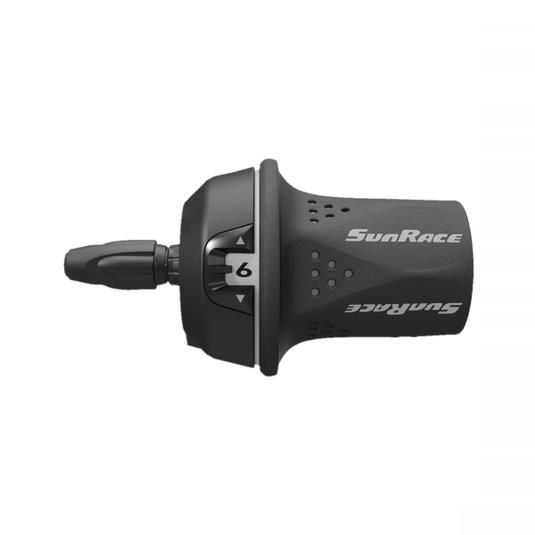 COMANDO CAMBIO GRIP SHIFT TSM 21 COMPATIBILE SHIMANO - 6V, DESTRO, COLLARINO, CON DISPLAY, NERO