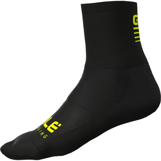 ALE' CALZA Q-SKIN TAGLIA S NERO-GIALLO FLUO