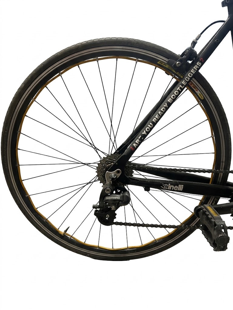 Carica immagine in Galleria Viewer, CINELLI BOOTLEG SPORT-TREKKING UOMO ALLUMINIO 1X6V TG S/M NERO OPACO USATO IN CONTO-VENDITA
