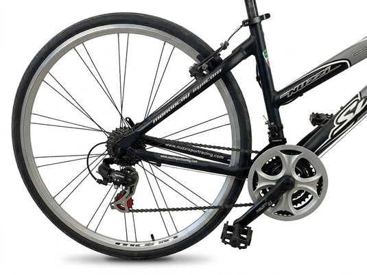 bici Nuzzi Surfer city-trekking donna alluminio taglia s grigio/bianco USATO-REVISIONATO