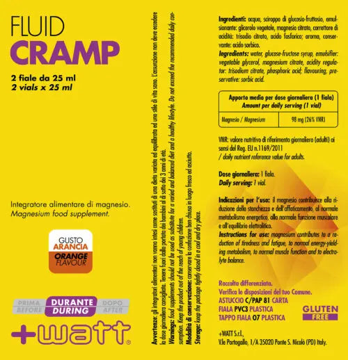+WATT FLUID CRAMP integratore per crampi