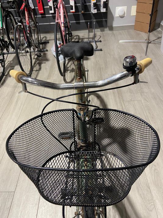 BICI DONNA OLANDA ACCIAIO DOPPIO TUBO VERDE PASTELLO 1 V TAGLIA M USATO-REVISIONATO