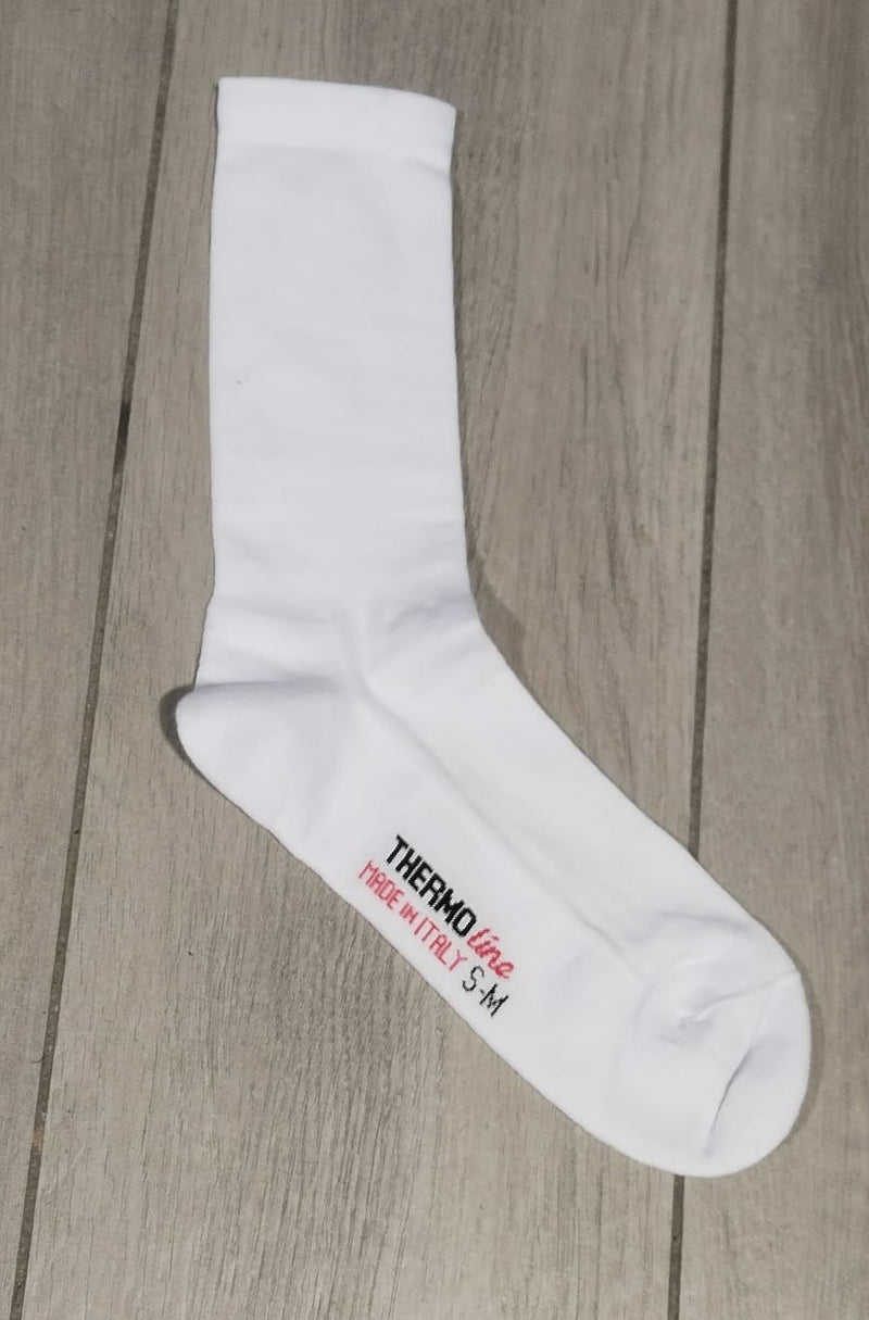 Carica immagine in Galleria Viewer, THERMOLINE CALZINI INVERNALI TERMICI MEZZA GAMBA (PAIO) BIANCO
