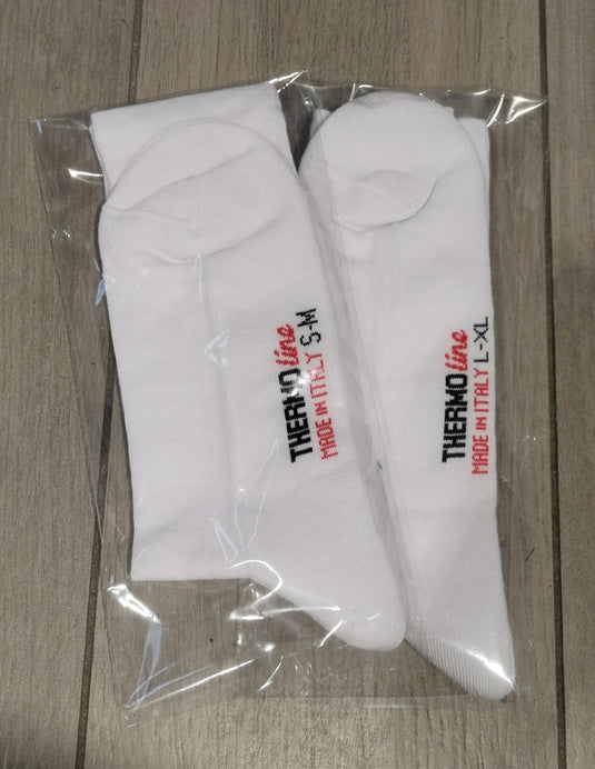 THERMOLINE CALZINI INVERNALI TERMICI MEZZA GAMBA (PAIO) BIANCO